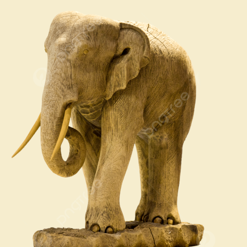 Hand Carved Elephant